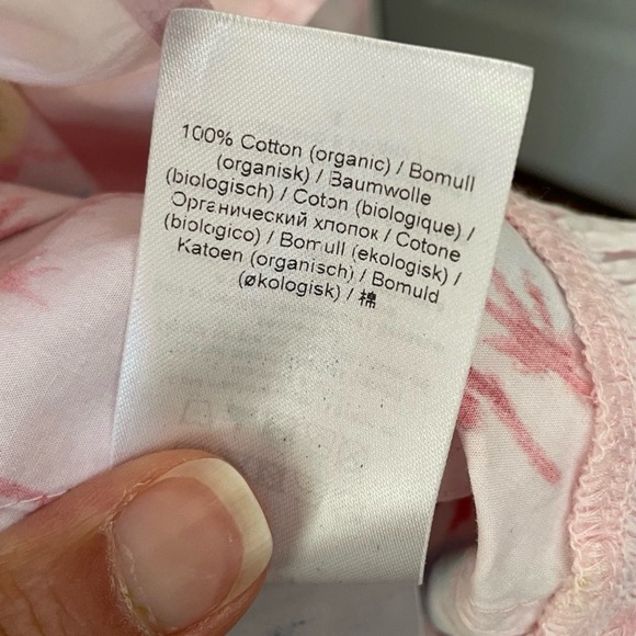 GANNI | Smocked Pink Floral Midi Dress, Size FR 34/US 2 100% Cotton - Picture 11 of 14